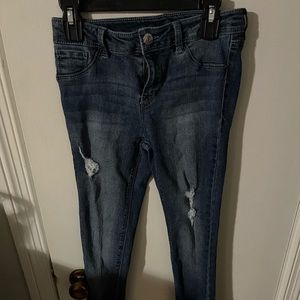 Blue Spice girls size 12 distressed jeans , gently worn